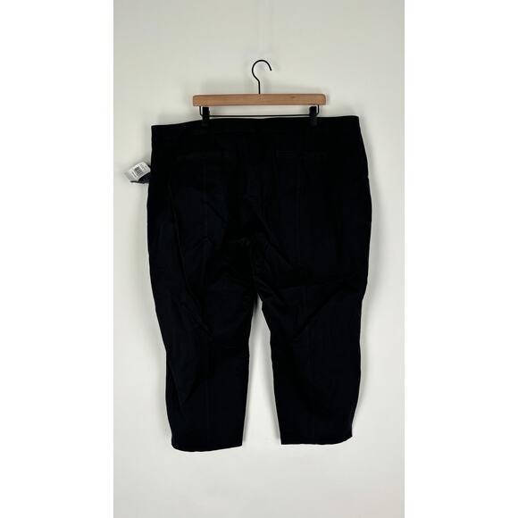 NYDJ Bi-Stretch Ankle Pant Trouser Womens Plus Size 24W Eclipse Black New Flawed - Picture 4 of 10